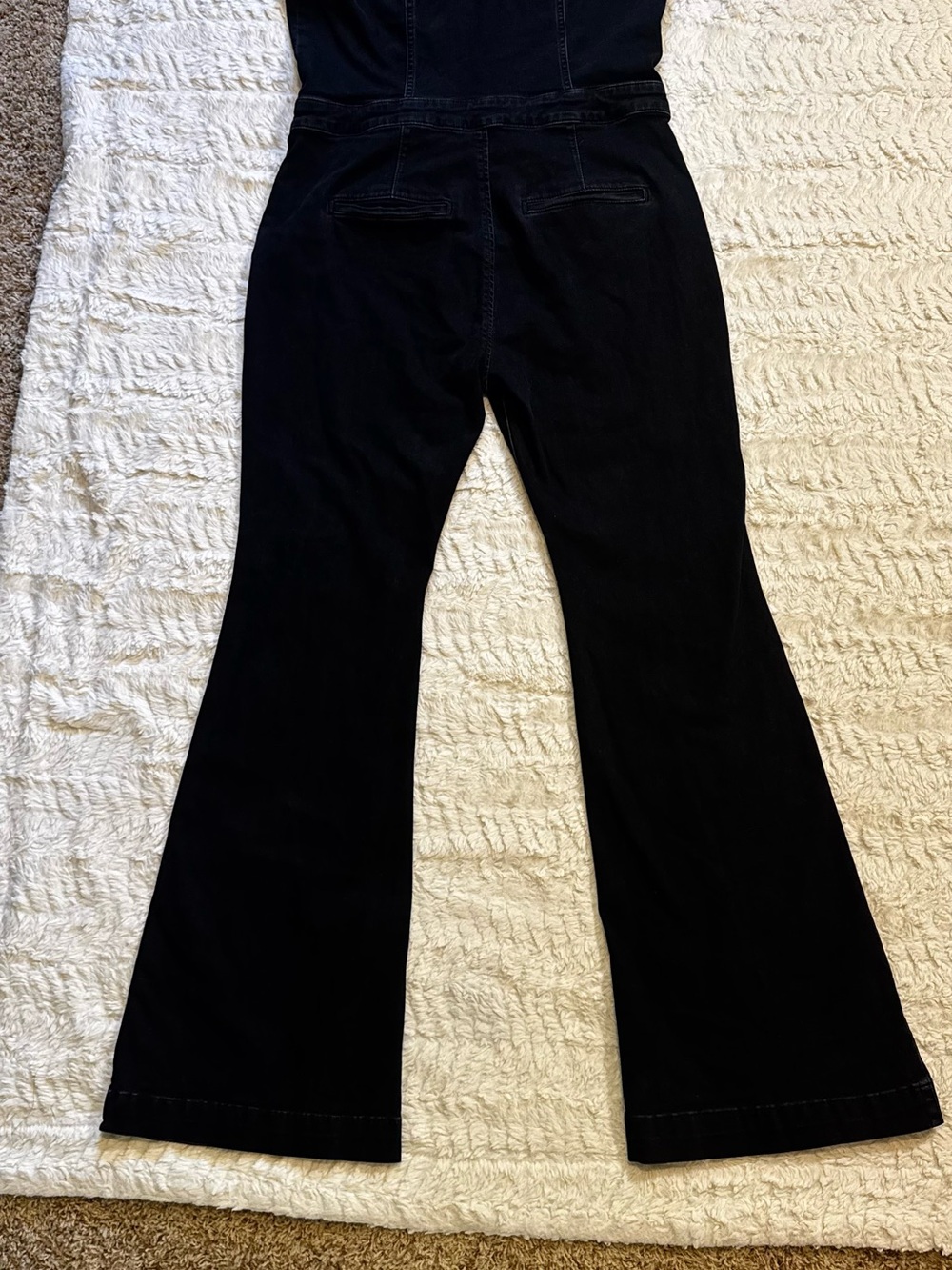 Idyllwind Center Stage Black Denim Flare Jumpsuit XL Western Cowgirl Stretch - Picture 6 of 6